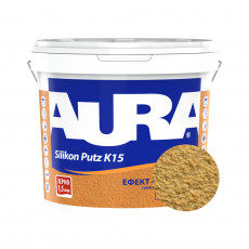 Штукатурка силиконовая барашек Aura Dekor Silikon Putz 1.5 мм цвет 03C 25 кг