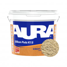 Штукатурка силиконовая барашек Aura Dekor Silikon Putz 1.5 мм цвет 03E 25 кг