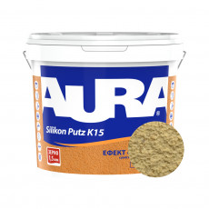 Штукатурка силиконовая барашек Aura Dekor Silikon Putz 1.5 мм цвет 04E 25 кг