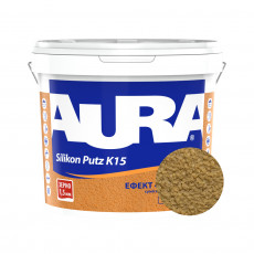 Штукатурка силиконовая барашек Aura Dekor Silikon Putz 1.5 мм цвет 05B 25 кг