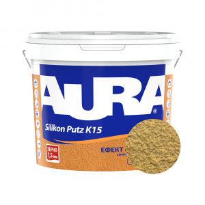 Штукатурка силиконовая барашек Aura Dekor Silikon Putz 1.5 мм цвет 06C 25 кг