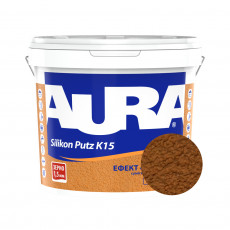 Штукатурка силиконовая барашек Aura Dekor Silikon Putz 1.5 мм цвет 07A 25 кг