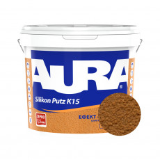 Штукатурка силиконовая барашек Aura Dekor Silikon Putz 1.5 мм цвет 07B 25 кг