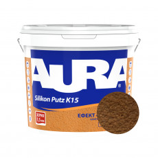 Штукатурка силиконовая барашек Aura Dekor Silikon Putz 1.5 мм цвет 08A 25 кг
