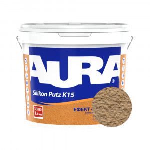 Штукатурка силиконовая барашек Aura Dekor Silikon Putz 1.5 мм цвет 08D 25 кг