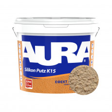 Штукатурка силиконовая барашек Aura Dekor Silikon Putz 1.5 мм цвет 08E 25 кг