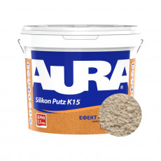 Штукатурка силиконовая барашек Aura Dekor Silikon Putz 1.5 мм цвет 08F 25 кг