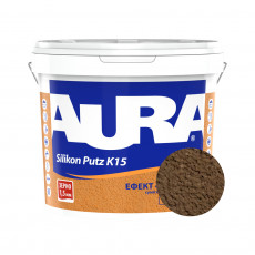 Штукатурка силиконовая барашек Aura Dekor Silikon Putz 1.5 мм цвет 09A 25 кг