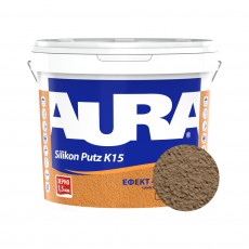 Штукатурка силиконовая барашек Aura Dekor Silikon Putz 1.5 мм цвет 09C 25 кг