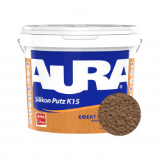 Штукатурка силиконовая барашек Aura Dekor Silikon Putz 1.5 мм цвет 10C 25 кг