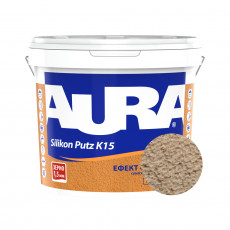 Штукатурка силиконовая барашек Aura Dekor Silikon Putz 1.5 мм цвет 10E 25 кг