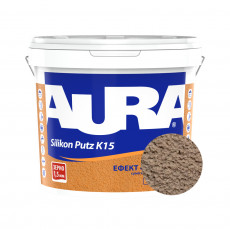 Штукатурка силиконовая барашек Aura Dekor Silikon Putz 1.5 мм цвет 11D 25 кг
