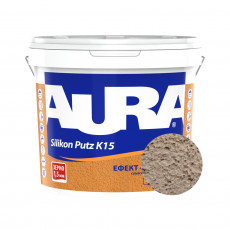 Штукатурка силиконовая барашек Aura Dekor Silikon Putz 1.5 мм цвет 11E 25 кг