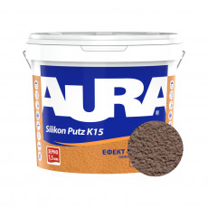 Штукатурка силиконовая барашек Aura Dekor Silikon Putz 1.5 мм цвет 12D 25 кг