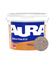 Штукатурка силиконовая барашек Aura Dekor Silikon Putz 1.5 мм цвет 12E 25 кг
