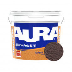 Штукатурка силиконовая барашек Aura Dekor Silikon Putz 1.5 мм цвет 13A 25 кг