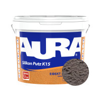 Штукатурка силиконовая барашек Aura Dekor Silikon Putz 1.5 мм цвет 15D 25 кг