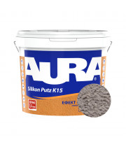 Штукатурка силиконовая барашек Aura Dekor Silikon Putz 1.5 мм цвет 15E 25 кг