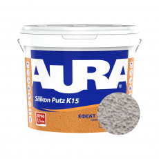 Штукатурка силиконовая барашек Aura Dekor Silikon Putz 1.5 мм цвет 15F 25 кг