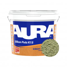 Штукатурка силиконовая барашек Aura Dekor Silikon Putz 1.5 мм цвет 16E 25 кг