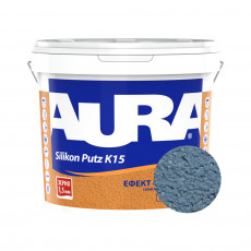 Штукатурка силиконовая барашек Aura Dekor Silikon Putz 1.5 мм цвет 17B 25 кг