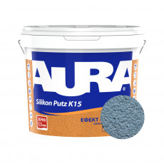 Штукатурка силиконовая барашек Aura Dekor Silikon Putz 1.5 мм цвет 17C 25 кг