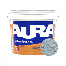 Штукатурка силиконовая барашек Aura Dekor Silikon Putz 1.5 мм цвет 17E 25 кг