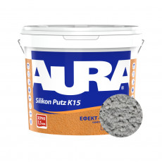 Штукатурка силиконовая барашек Aura Dekor Silikon Putz 1.5 мм цвет 19E 25 кг