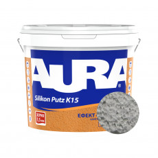 Штукатурка силиконовая барашек Aura Dekor Silikon Putz 1.5 мм цвет 19F 25 кг