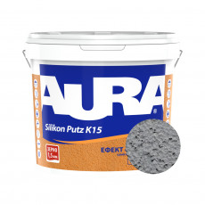 Штукатурка силиконовая барашек Aura Dekor Silikon Putz 1.5 мм цвет 20D 25 кг