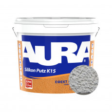 Штукатурка силиконовая барашек Aura Dekor Silikon Putz 1.5 мм цвет 20E 25 кг