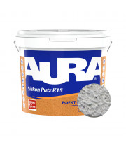 Штукатурка силиконовая барашек Aura Dekor Silikon Putz 1.5 мм цвет 20F 25 кг