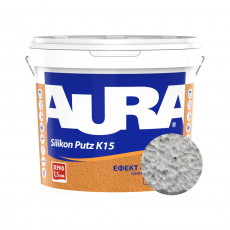 Штукатурка силиконовая барашек Aura Dekor Silikon Putz 1.5 мм цвет 20F 25 кг