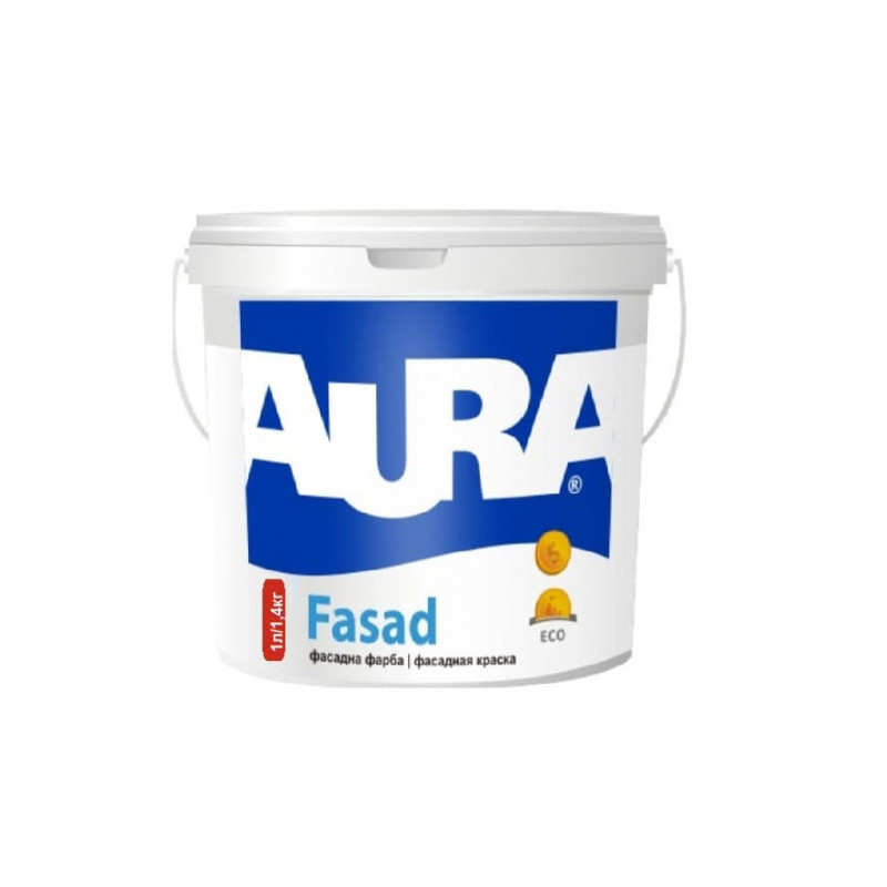Акриловая фасадная краска AURA Fasad 1.4 кг