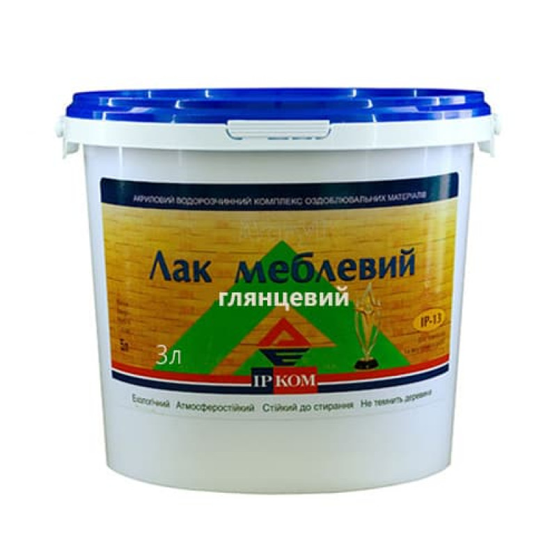 Лак Ірком ІР-13 меблевий глянсовий 3 л
