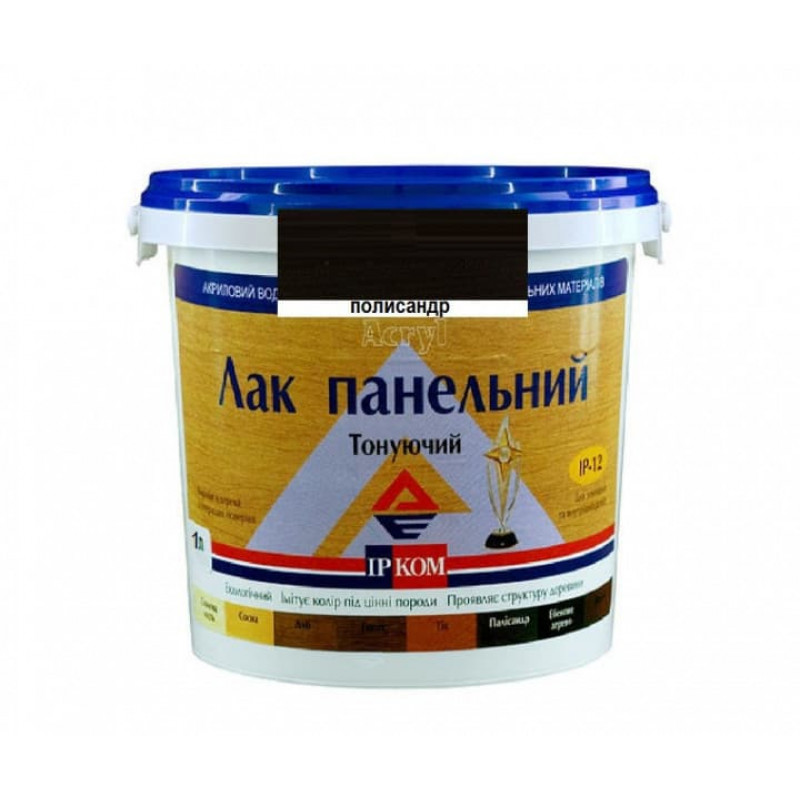 Лак тонуючий ИР-12 IPKOM полумат полісандр 1 л 