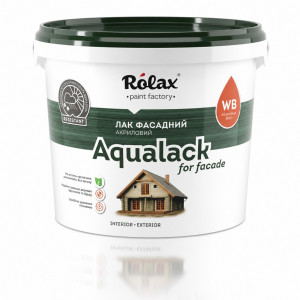 Лак фасадный акриловый Rolax Aqualack Facade глянцевый