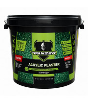 Штукатурка декоративная акриловая барашек PANZER Acrylic Plaster 1.5 мм база А белая 25 кг