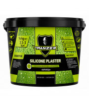 Штукатурка декоративная силиконовая барашек PANZER Silicone Plaster 1.5 мм база А белая 25 кг