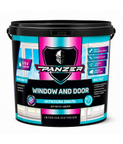 Эмаль акриловая для окон и дверей PANZER Window and Door белая глянцевая