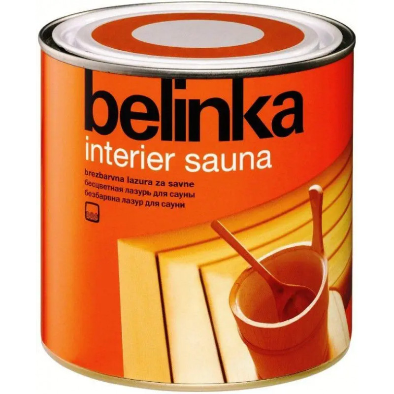 Лазур для сауни Belinka Interier Sauna 0,75 л