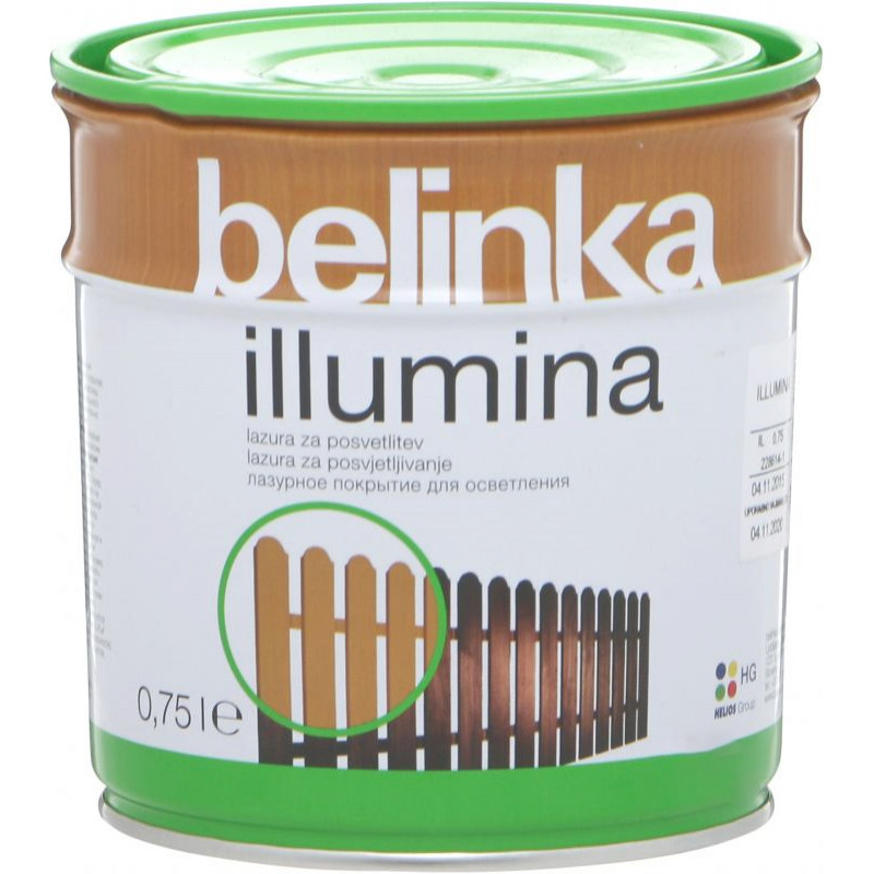 Лазур для освітлення деревини Belinka illumina мат 0.75 л