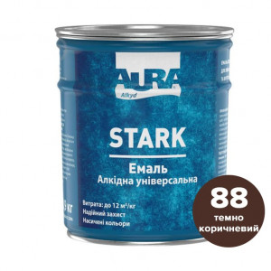 Эмаль Aura® Stark алкидная универсальная №88 темно-коричневый глянец