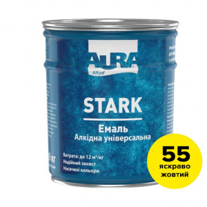 Емаль Aura® Stark алкідна універсальна №55 яскраво-жовтий глянець