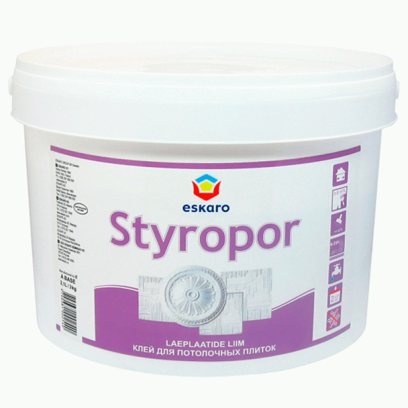 Клей для потолочной плит Eskaro Styropor 3 кг