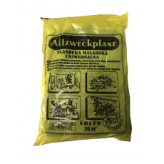 Плёнка малярная защитная Allzweckplane 4х5 м 20 м2 40 мк (355)