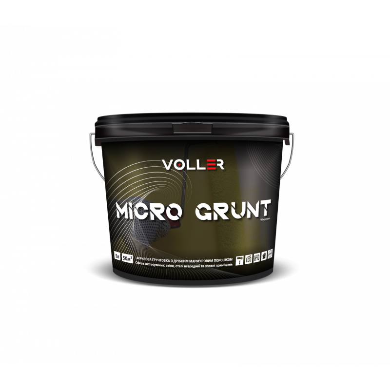 Кварц грунт-краска Voller MICRO GRUNT 1 л  10 л 5 л