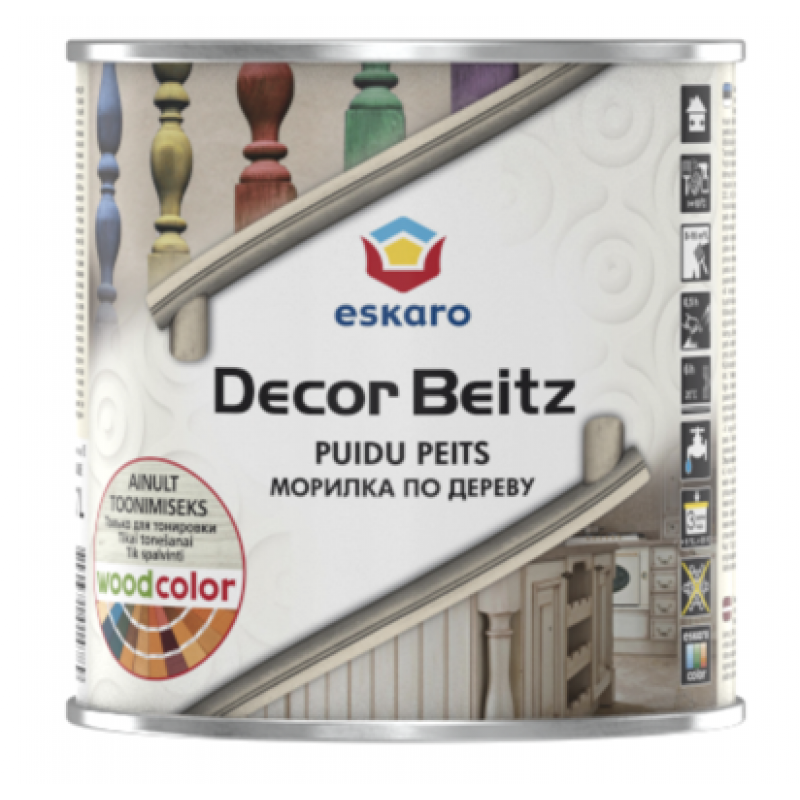 Морилка для дерева Eskaro Dekor Beitz Безбарвна 0.9 л