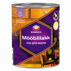 Лак для мебели Eskaro Moobilakk 15 полуматовый Бесцветный