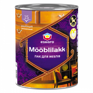 Лак для меблів Eskaro Moobilakk 15 напівматовий